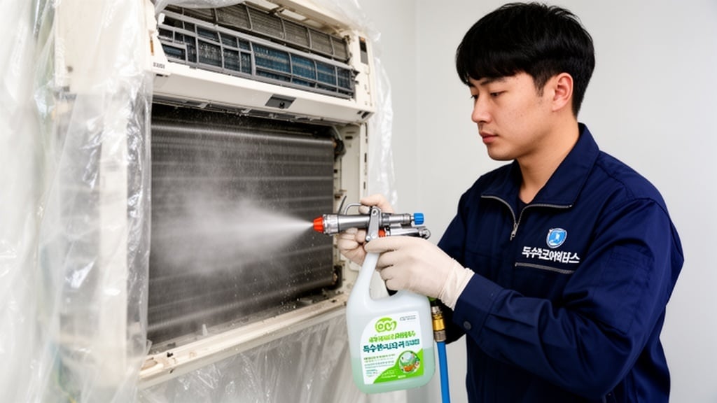 독수리코어리더스 - 친환경 세제 도포